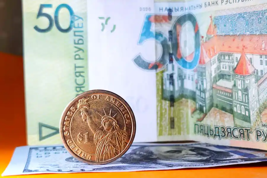 Белорусский рубль дорожает на торгах 9 марта 2026 на БВФБ